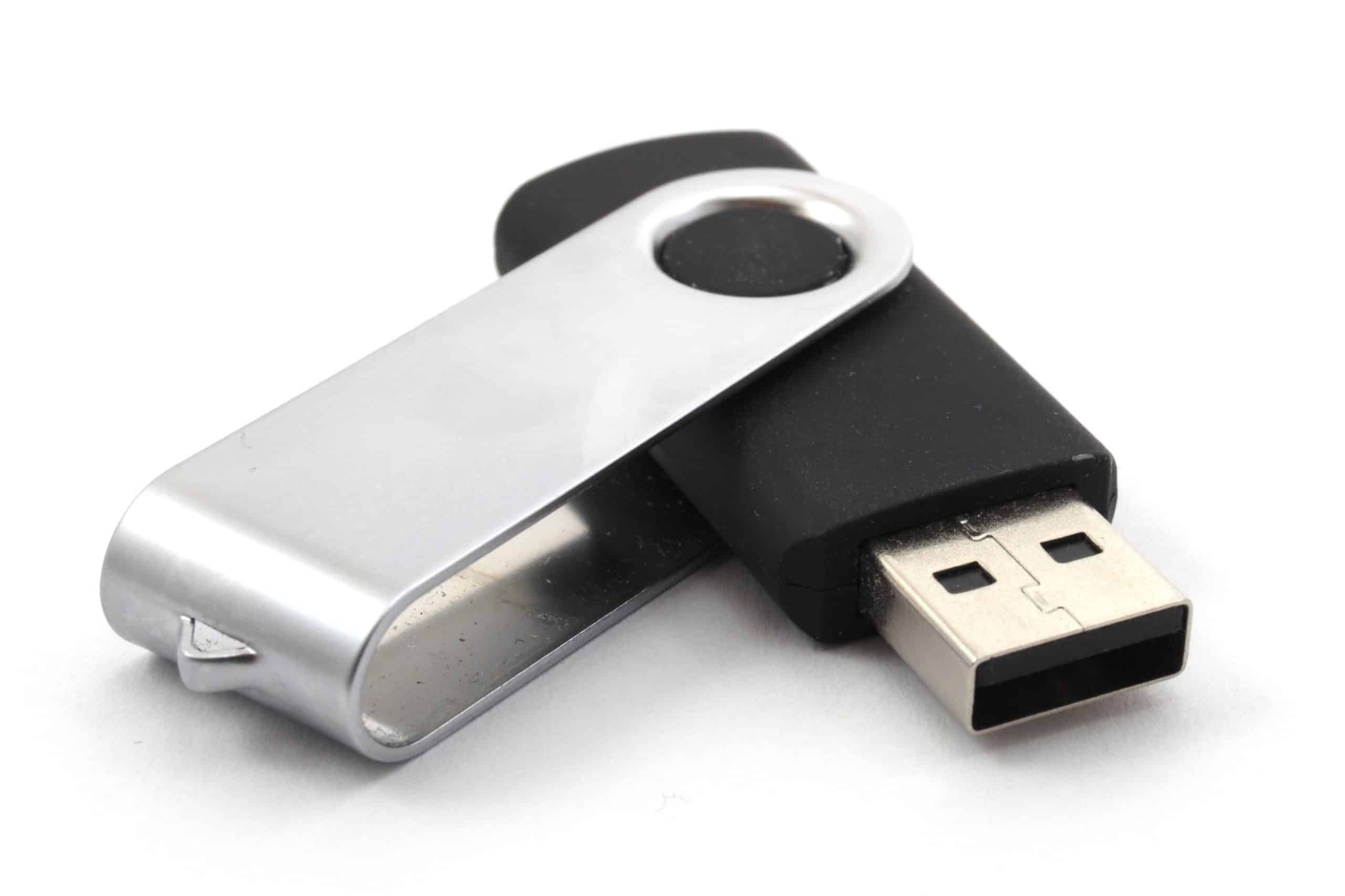 USB stick with scan images and videos